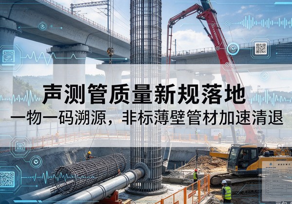 防城港声测管质量新规落地，一物一码溯源，非标薄壁管材加速清退